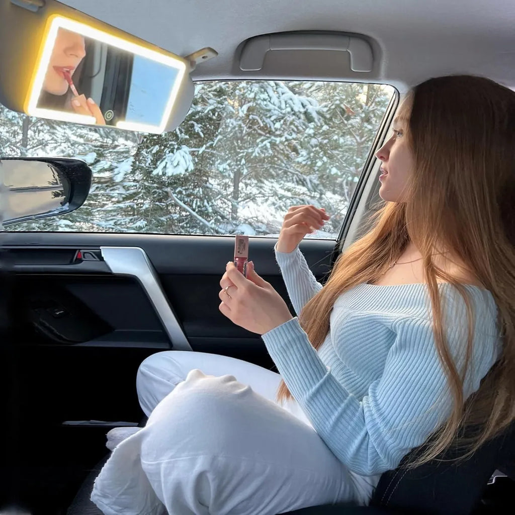 Espejo LED Premium para Visera - El Detalle que Ella Merece ✨🚗